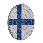 フィンランド国旗（フィンランド） ダーツボード (正面左)