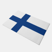 フィンランド国旗（フィンランド） ドアマット (アングル)