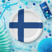 フィンランド国旗（フィンランド） ペーパープレート (パーティー)