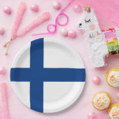フィンランド国旗（フィンランド） ペーパープレート (パーティー)