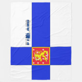 フィンランド国旗 フリースブランケット (正面)
