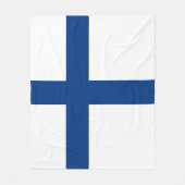フィンランド国旗 フリースブランケット (正面)