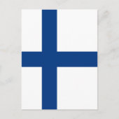 フィンランド国旗 ポストカード (正面)