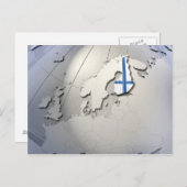 フィンランド国旗 ポストカード (正面/裏面)