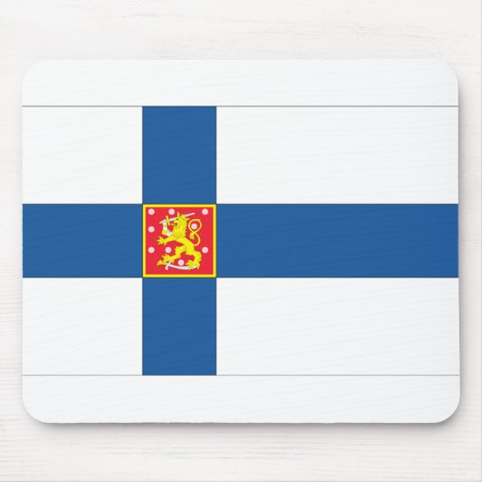 フィンランド国旗 マウスパッド (正面)