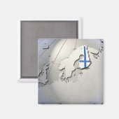 フィンランド国旗 マグネット (正面/裏面)