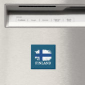 フィンランド国旗 マグネット (インサイチュ (食洗機))