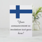 フィンランド国旗 招待状 (スタンド正面)