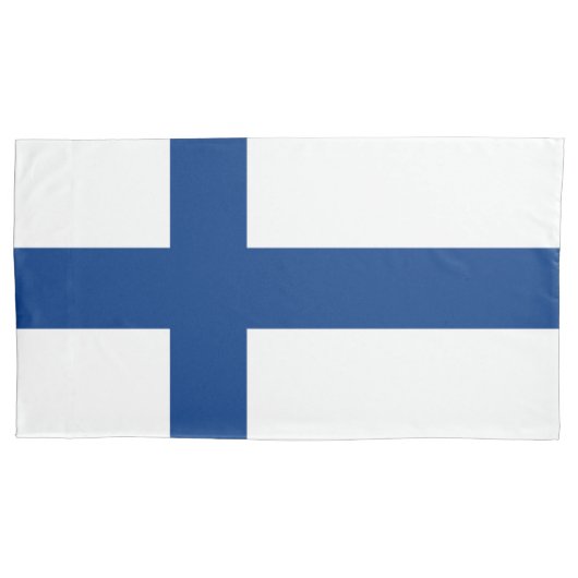 フィンランド国旗 枕カバー (正面)