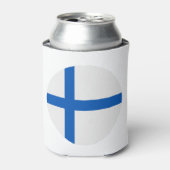 フィンランド国旗 缶クーラー (缶正面)