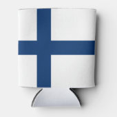 フィンランド国旗 缶クーラー (正面)