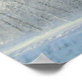 フィンランド国旗、雪に覆われた松 ポスター (角)