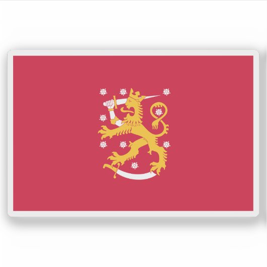 フィンランド国旗（1917年12月–1918年5月） シール (正面)