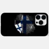 フィンランド国旗 Case-Mate iPhoneケース (裏面 (横))