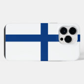 フィンランド国旗 iPhoneケース (裏面横)