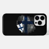 フィンランド国旗 iPhoneケース (裏面横)