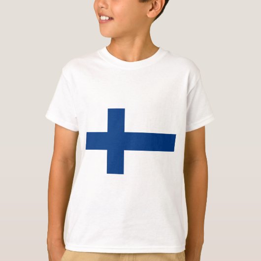 フィンランド国旗 – Suomen lippu – フィンランド国旗 Tシャツ (正面)