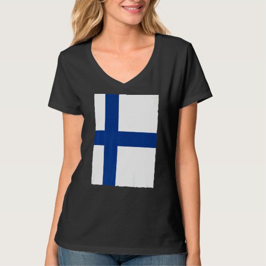 フィンランド国旗 Tシャツ (正面)
