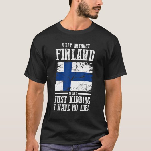 フィンランド国旗 Tシャツ (正面)