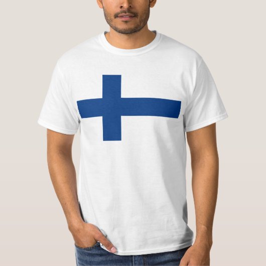 フィンランド国旗FI Tシャツ (正面)