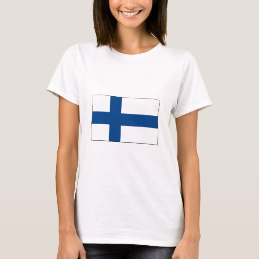 フィンランド国際的国旗 Tシャツ (正面)