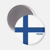 フィンランド国魅力的際国旗 マグネット (正面/裏面)