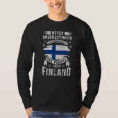 フィンランド女性のためのLapp Finlandia Men Sisu Lapland Tシャツ (正面)