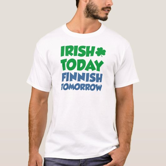 フィンランド明日今日アイルランド語 Tシャツ (正面)