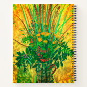 フィンランド湾のブーケ、モダンフローラ・アート ノートブック (裏面)