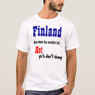 フィンランド熱い女の子Tシャツ Tシャツ