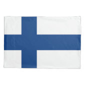 フィンランド独身のの愛国的なピラロケース国旗 枕カバー (裏面)