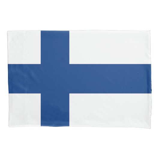 フィンランド独身のの愛国的なピラロケース国旗 枕カバー (正面)