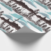 フィンランド秋デイライトレイク ラッピングペーパー (角)