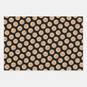 フィンランド絵を描スピッツのかわいいオリジナルペットドッグアート ラッピングペーパーシート (正面3)