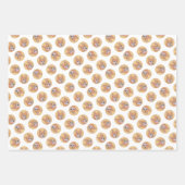 フィンランド絵を描スピッツのかわいいオリジナルペットドッグアート ラッピングペーパーシート (正面2)