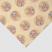 フィンランド絵を描スピッツのかわいいオリジナルペットドッグアート 薄葉紙 (詳細)