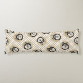 フィンランド絵を描ラプンドの黒犬とタン犬の芸術 ボディピロー (正面)