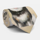 フィンランド絵画ラプンド – かわいいオリジナルドッグアート ネクタイ (ロール)