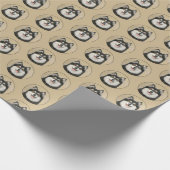 フィンランド絵画ラプンド – かわいいオリジナルドッグアート ラッピングペーパー (角)