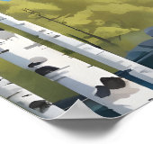 フィンランド自然イラストレーション ポスター (角)