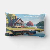 フィンランド自然イラストレーション ランバークッション (裏面)