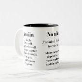 フィンランド語のことわざ定義 ツートーンマグカップ (正面左)