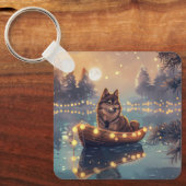 フィンランド語ラプントクリスマスフェスティバル航海 キーホルダー (正面)