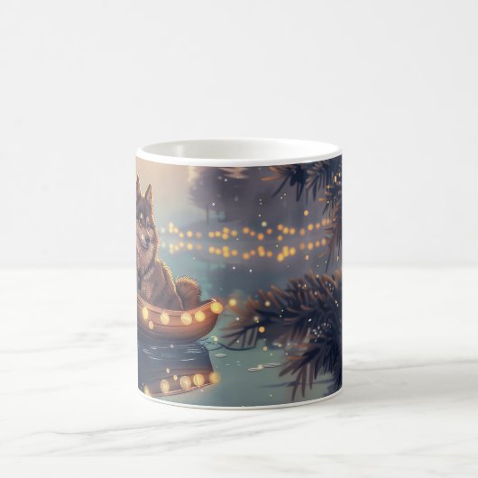 フィンランド語ラプントクリスマスフェスティバル航海 コーヒーマグカップ (中央)