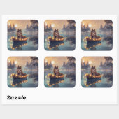 フィンランド語ラプントクリスマスフェスティバル航海 スクエアシール (シート)