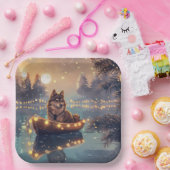 フィンランド語ラプントクリスマスフェスティバル航海 ペーパープレート (パーティー)