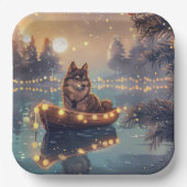 フィンランド語ラプントクリスマスフェスティバル航海 ペーパープレート (正面)