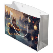 フィンランド語ラプントクリスマスフェスティバル航海 ラージペーパーバッグ (裏面アングル)