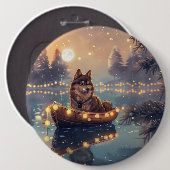 フィンランド語ラプントクリスマスフェスティバル航海 缶バッジ (正面&裏面)