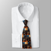 フィンランド語ラプントハロウィン不気味 ネクタイ (タイ)